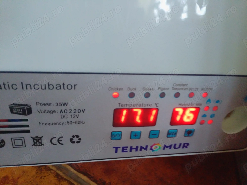 Incubator Technomur 64 oua