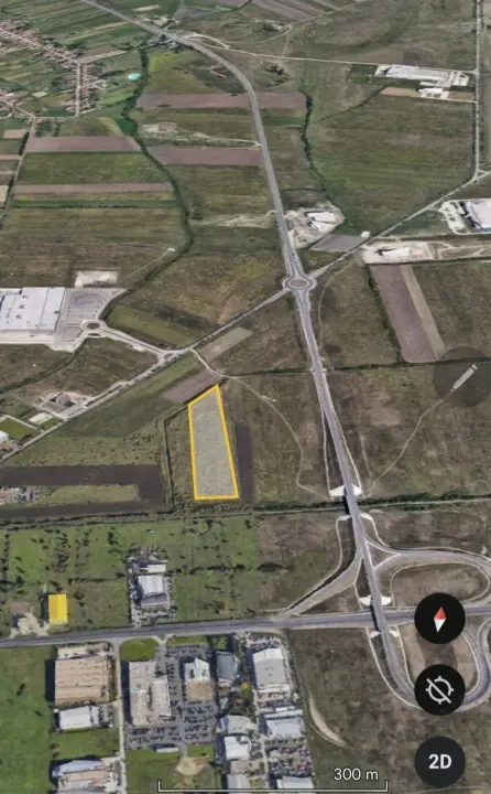Aeroport - Teren industrial - S 1.5 ha - Utilitati la marginea parcelei