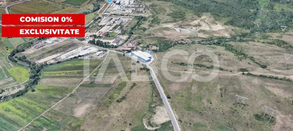 Teren intravilan 401 m cu un front stradal de 16m zona Broscarie Sibiu