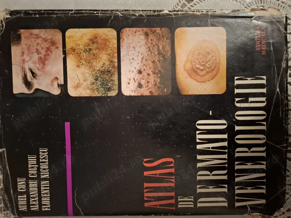  Vand atlas de dermato-venerologie, nou, impreuna cu o carte de dermato-venerologie