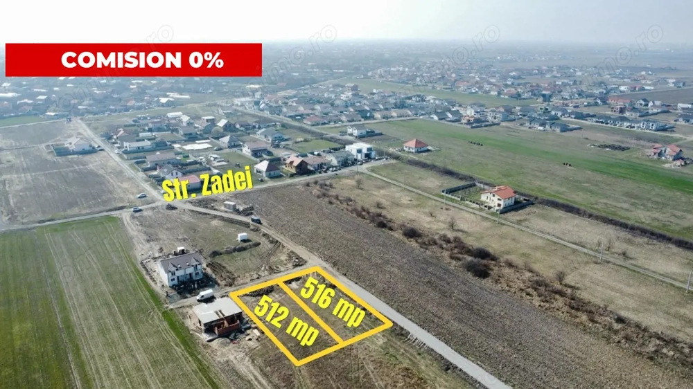 Parcela teren - Proiect + AC duplex - Comision 0%