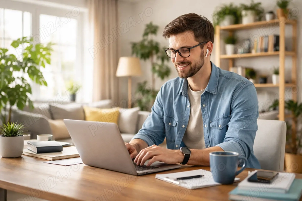 Job remote cu program flexibil 