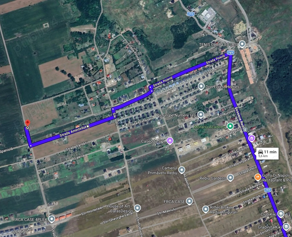 Teren 60 Euro mp - 4 parcele Rediu Valea Lupului, platou Beldiman