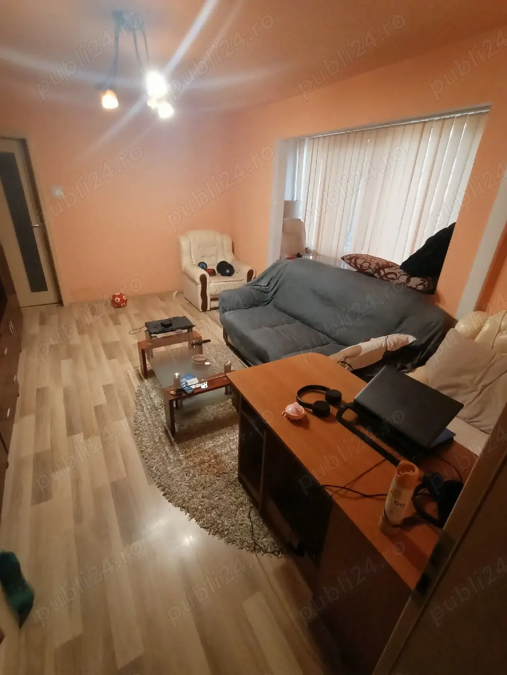 In Zona Circumvalațiunii-Ghe Lazar,Cu Centrala Proprie,Etajul 1, Mobilat Decent, Merita Vazut,330 E