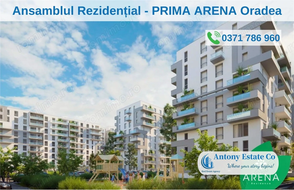 PRIMA ARENA Apartamente noi 2 camere - pret dezvoltator, Iosia