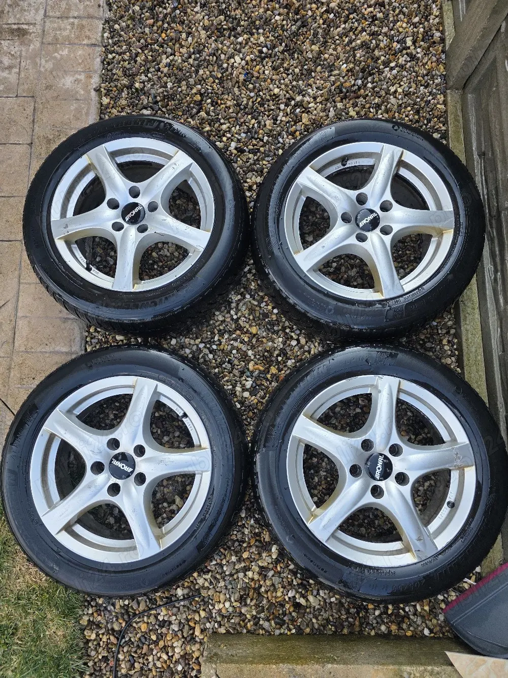 Set 4 jante aliaj 5x112 echipate cu anvelope MS 205/55/16