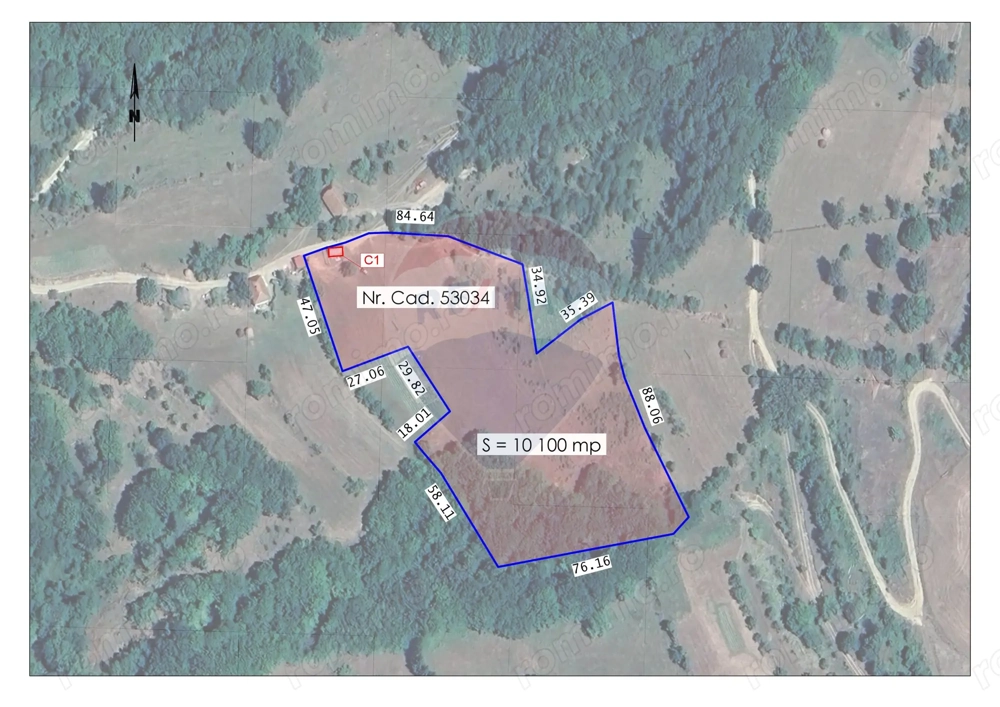 De vânzare teren intravilan 10,100 mp, cu anexă, Munteni