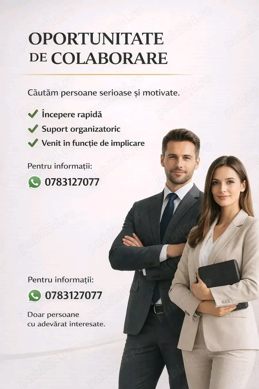 Oportunitate de muncă Cluj   Program flexibil și câștiguri bune!