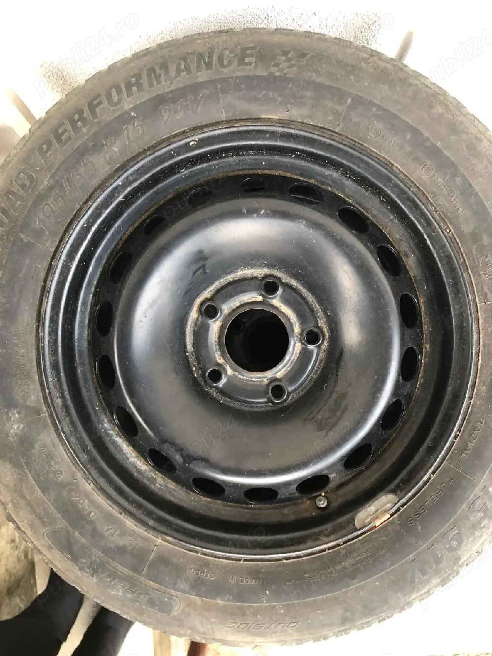 vand 4 jante cu cauciucuri de vara , 195/65/15 