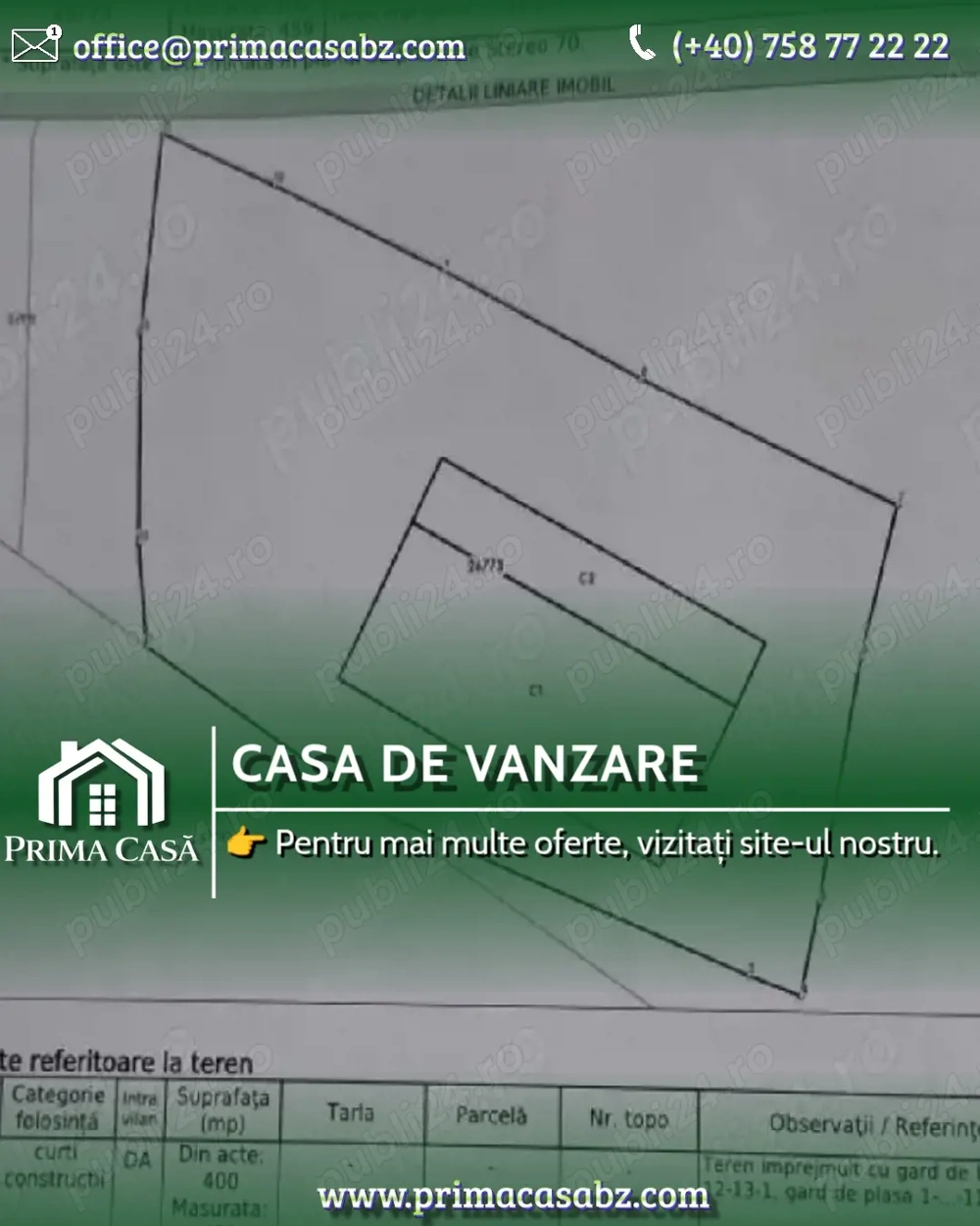 Casa in Berca BZ   constructie 1997   teren 460mp   Pret: 50.000  neg 