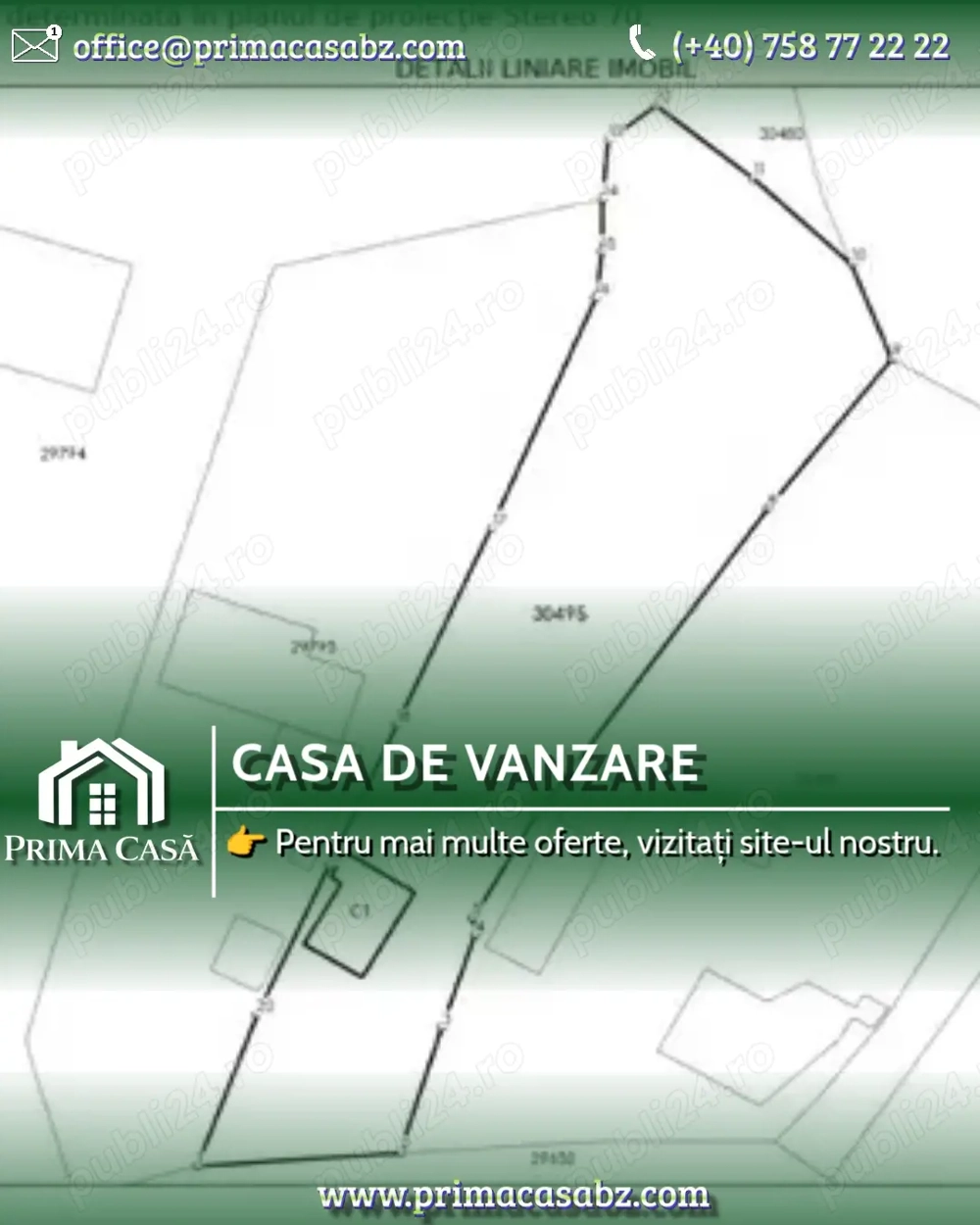 Casa in Suditi Posta Calnau (12km de Buzau)   teren 1111mp   Pret: 27.000 Euro