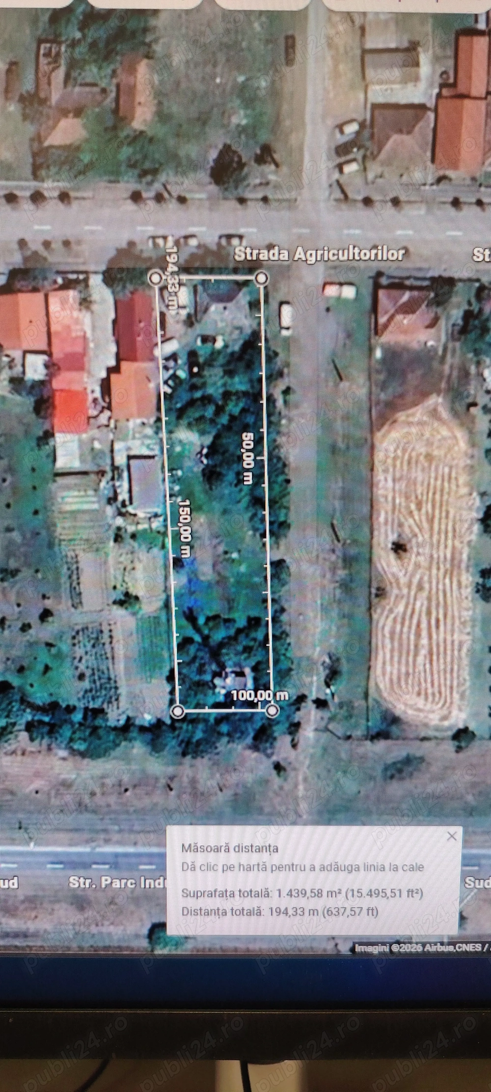 Teren intravilan 1.439mp Satu Mare