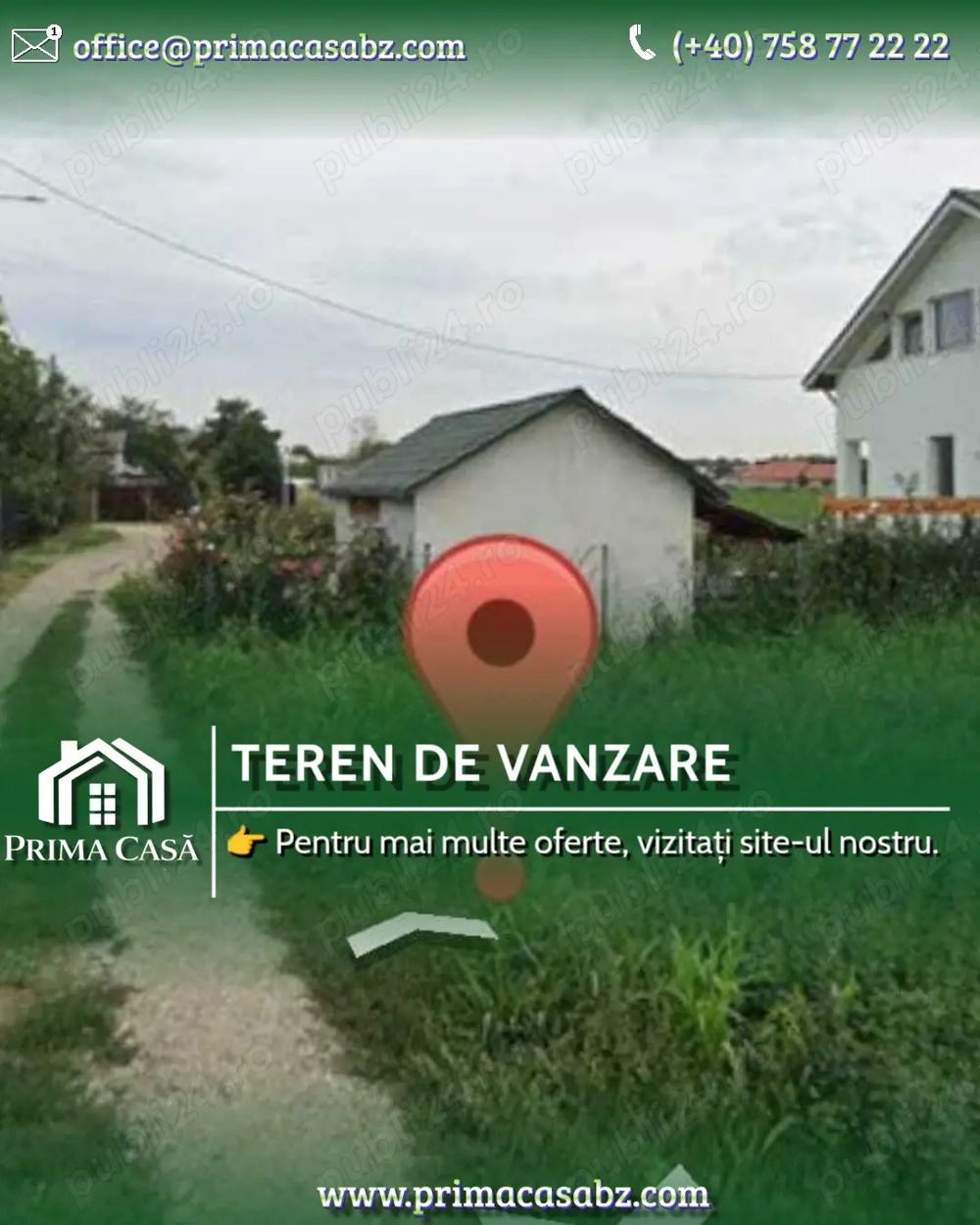 Teren intravilan   Capatanesti   Maracineni   2500mp   d=20   Pret: 23  mp neg.   