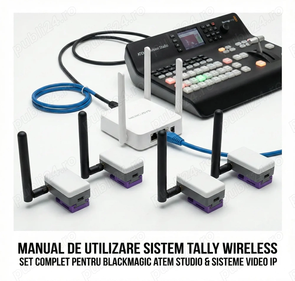 Tally sistem semnalizare camera video