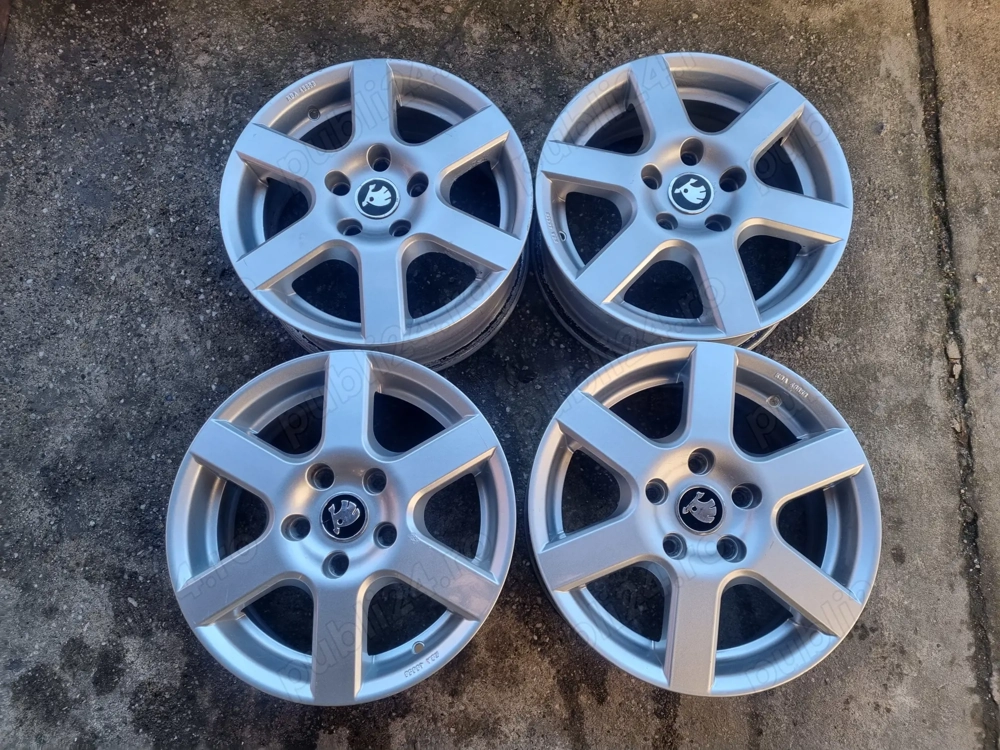 Jante skoda vw,audi,seat 5x112 pe 15"originale