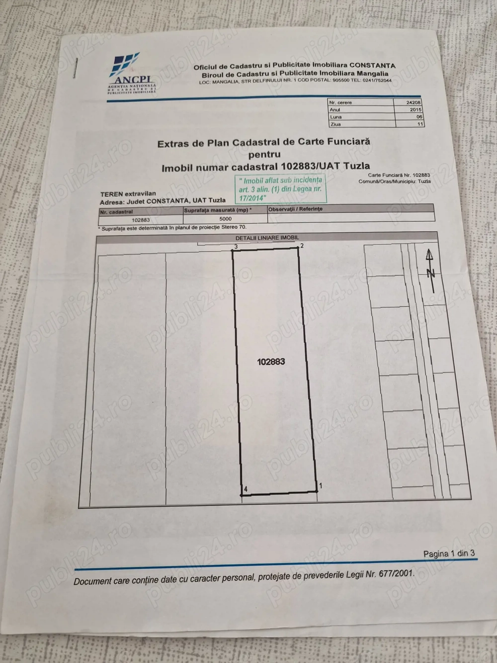 Propietar vand teren extravilan 