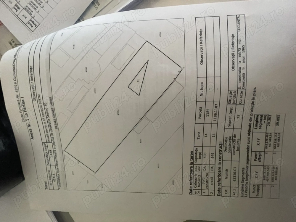 Teren de Vinzare în Vadu pasi