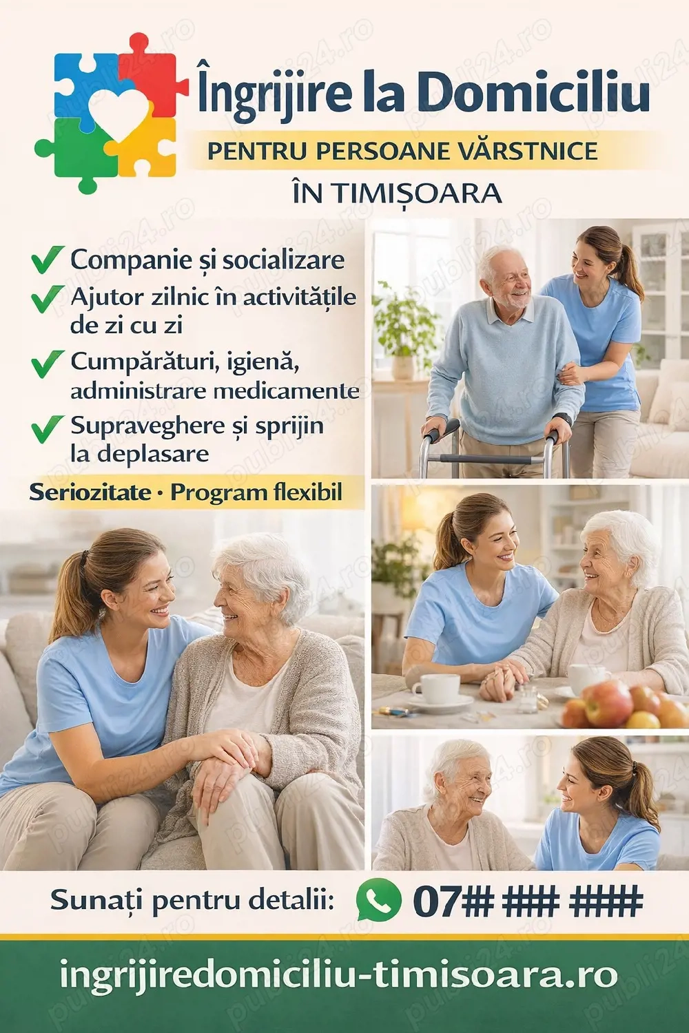 ingrijire batrani la domiciliu