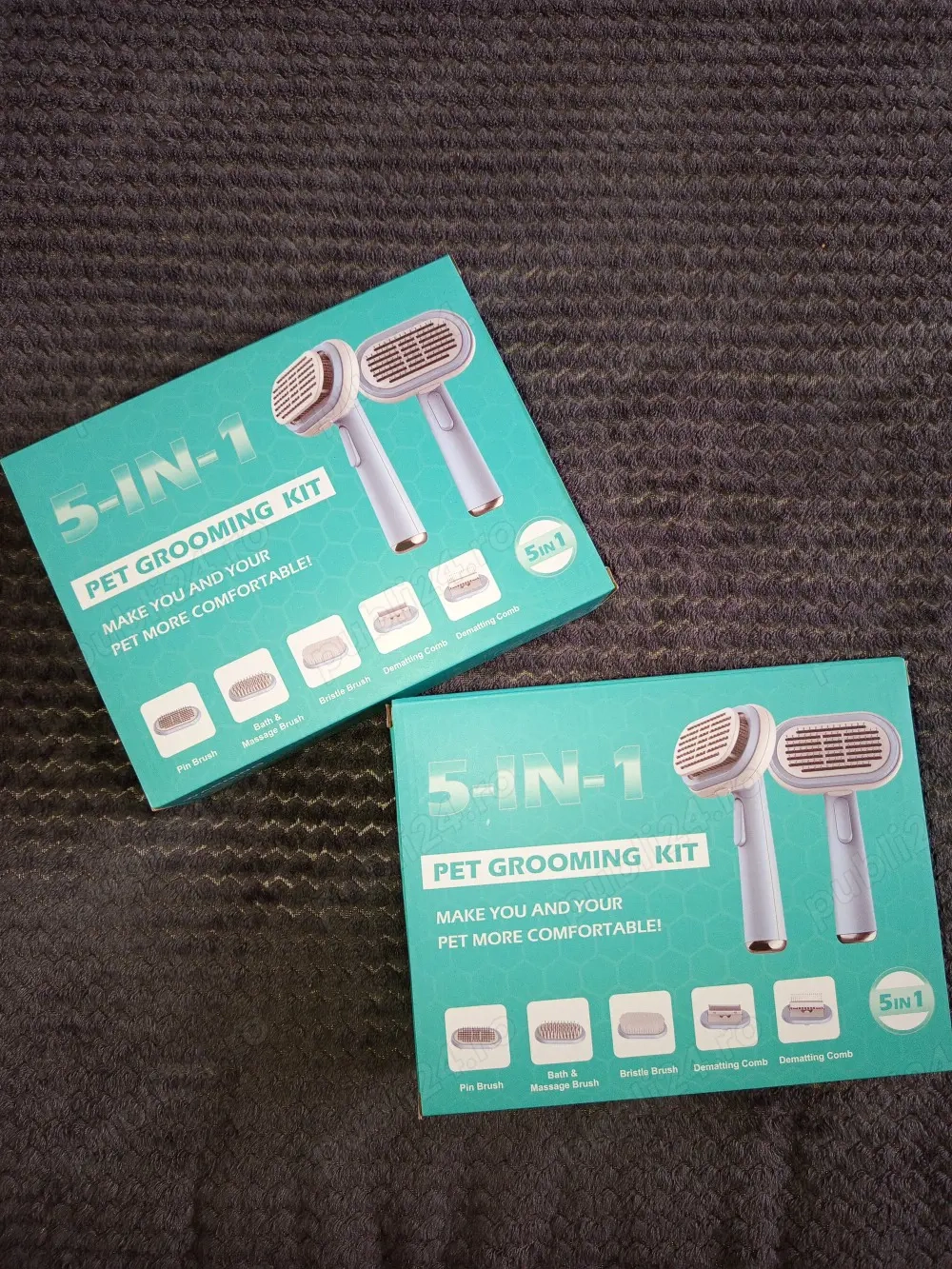 Perie profesională 5-în-1 pentru câini și pisici