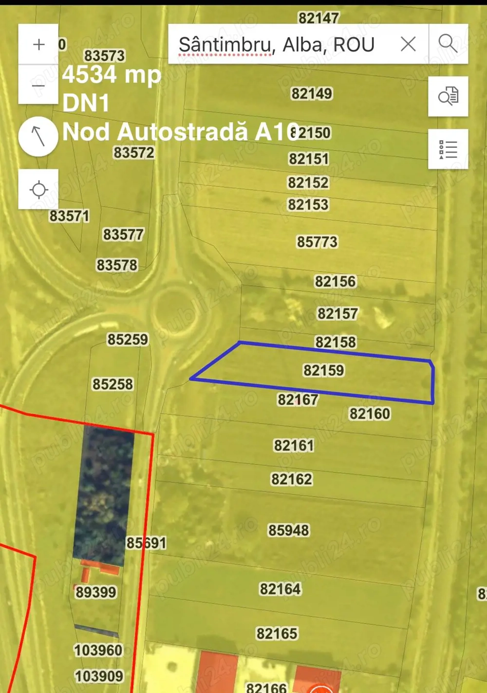 Teren investiție 4.534 mp   DN1   nod autostradă A10   Alba Iulia