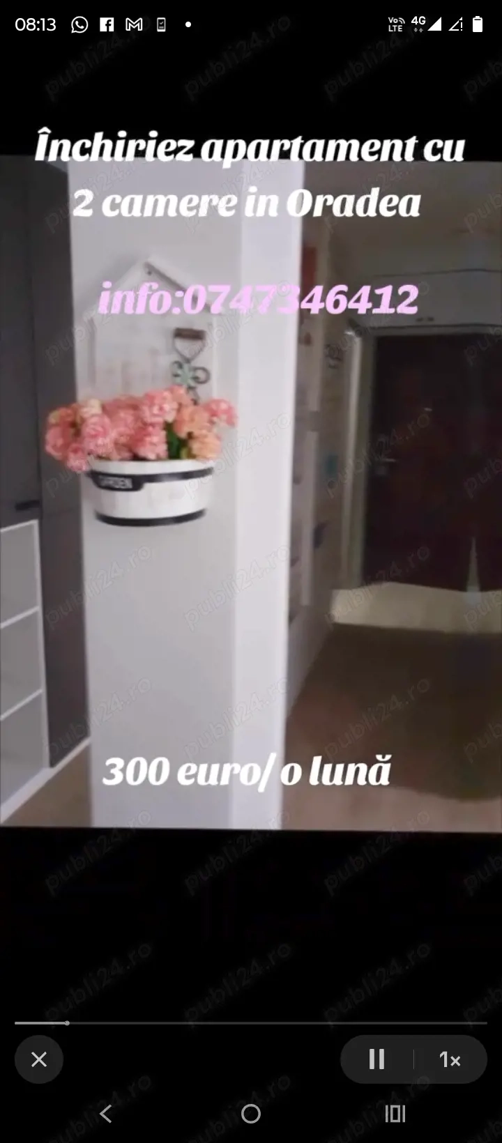 Închiriez apartament 2 camere în Oradea 