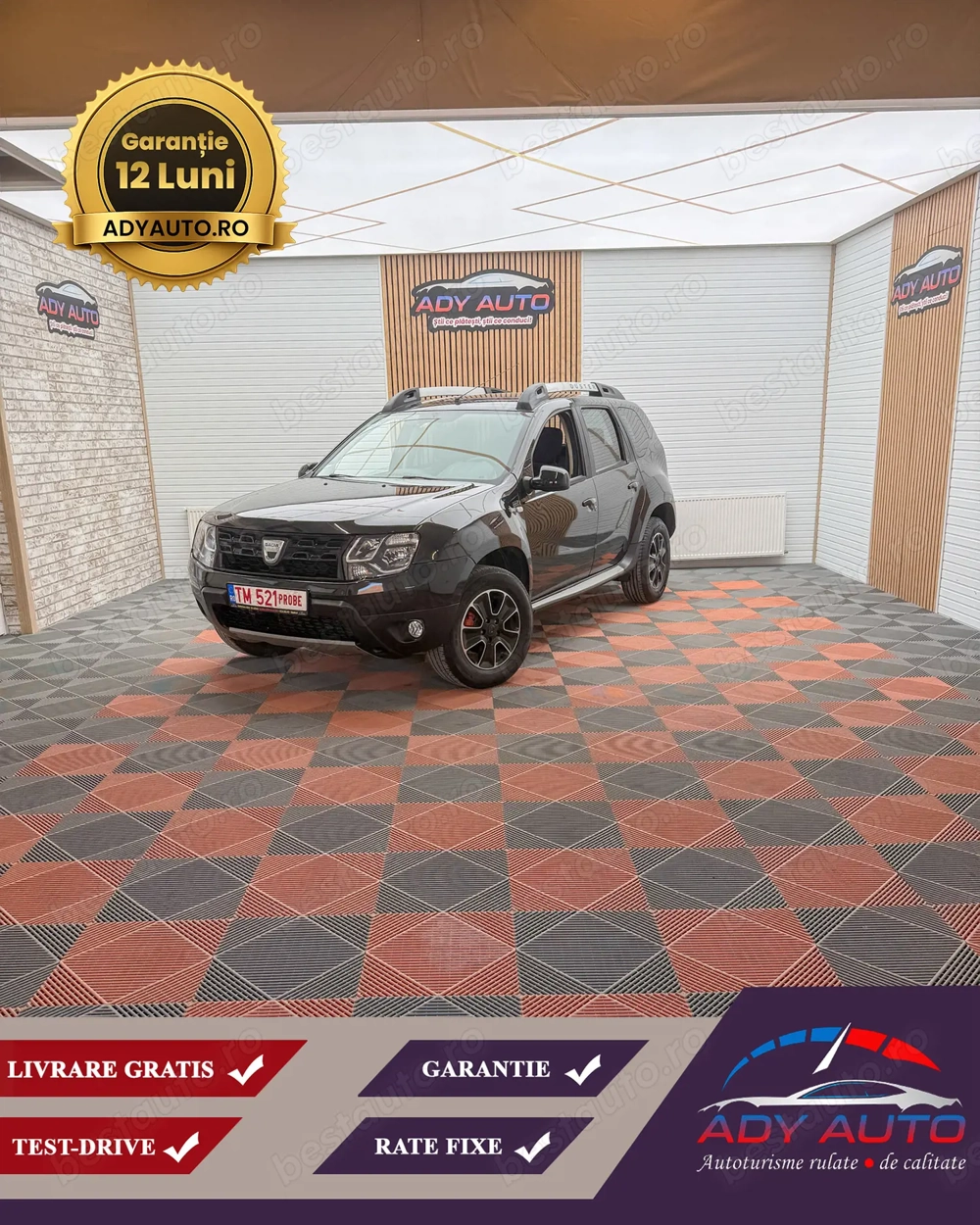 Dacia Duster Benzina . 4x4 la buton . An 2017 . Garantie 12 luni . Buy-Back . Livrare in toata tara