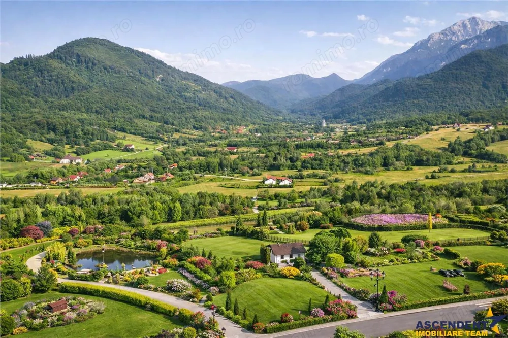 FILM! Oaza paradisiaca cu lac, vedere catre Bucegi, Glajerie  Rasnov, pretabil Casute Pensiune