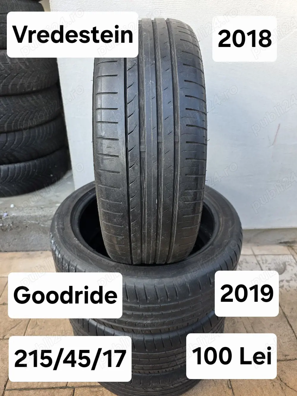 Set 4 anvelope vara 215/45/17