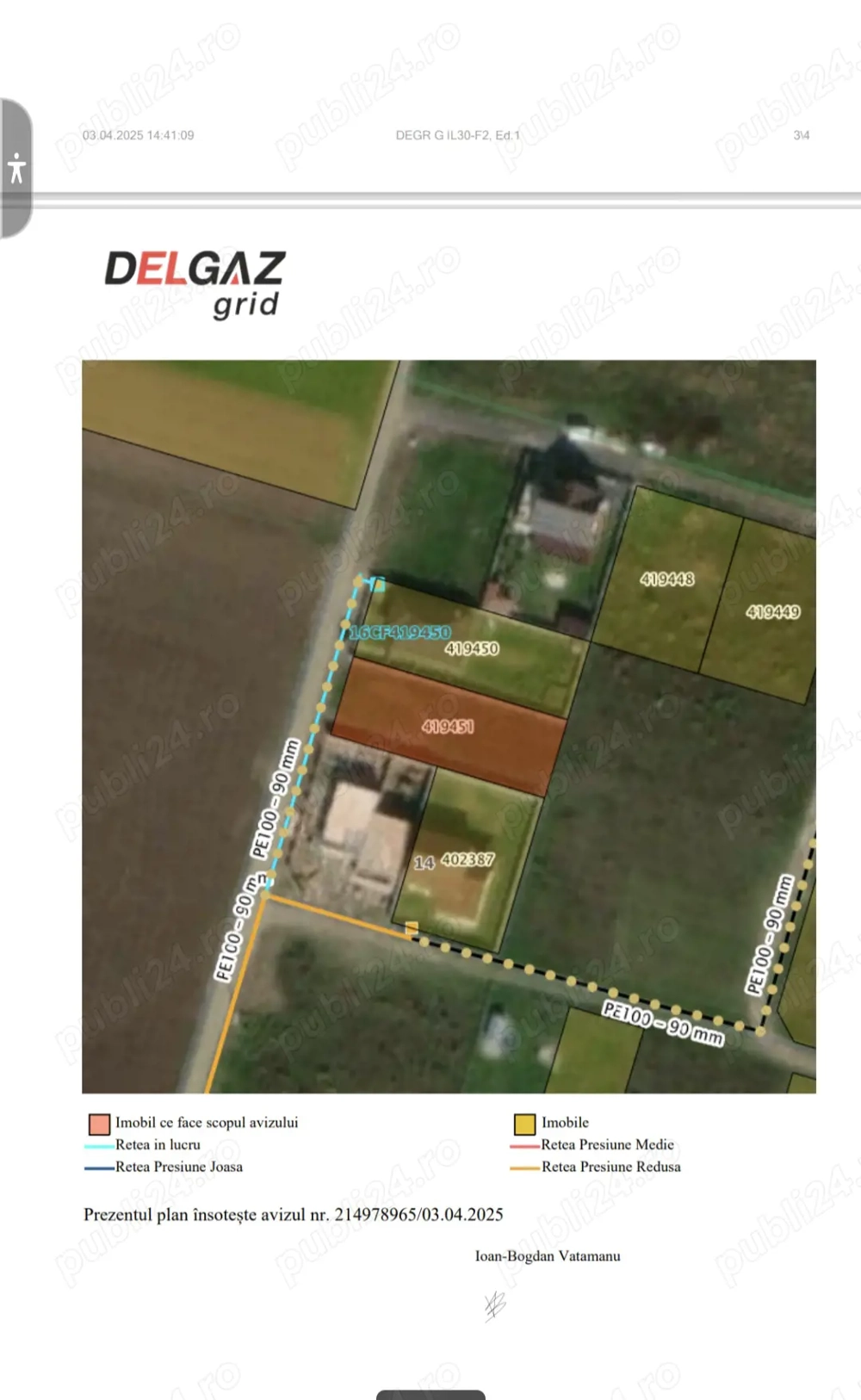 Teren intravilan 730mp Mosnita Veche