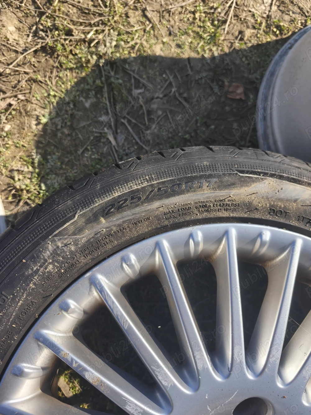 Vand Jante Alfa  159   originale (17) cu doua cauciucuri  hankok 70 la suta 