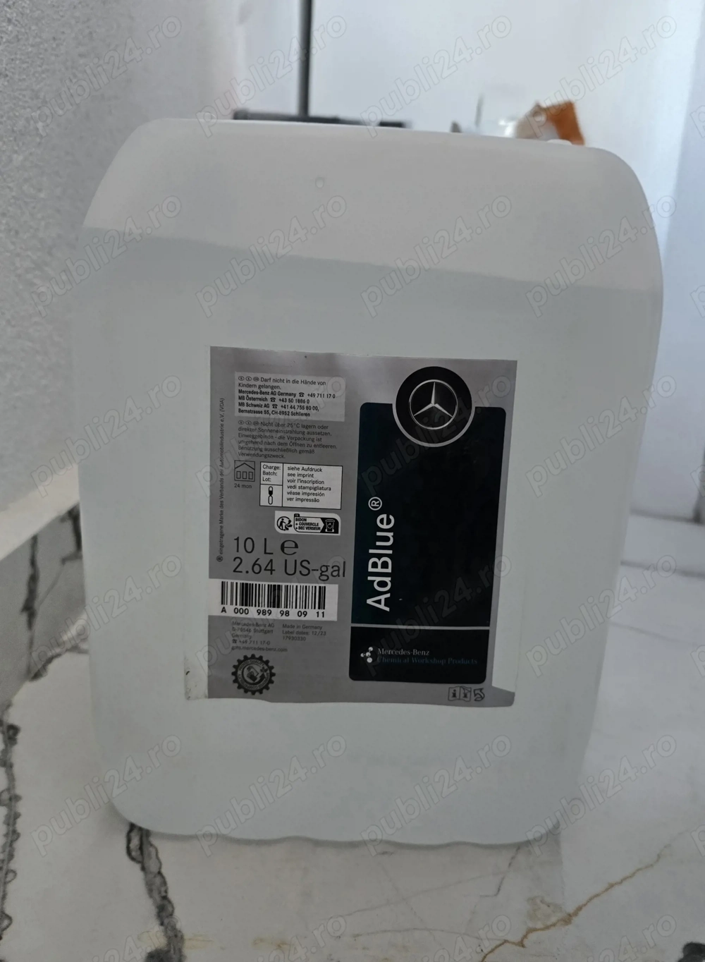 Vând bidon AdBlue original Mercedes-Benz 10L