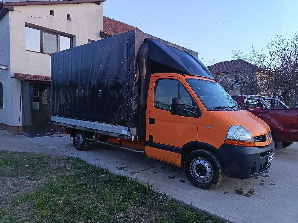 Vand sau schimb cu duba camioneta cu prelata Renault Master 2.5 dci, 150 cp, 9 europaleti