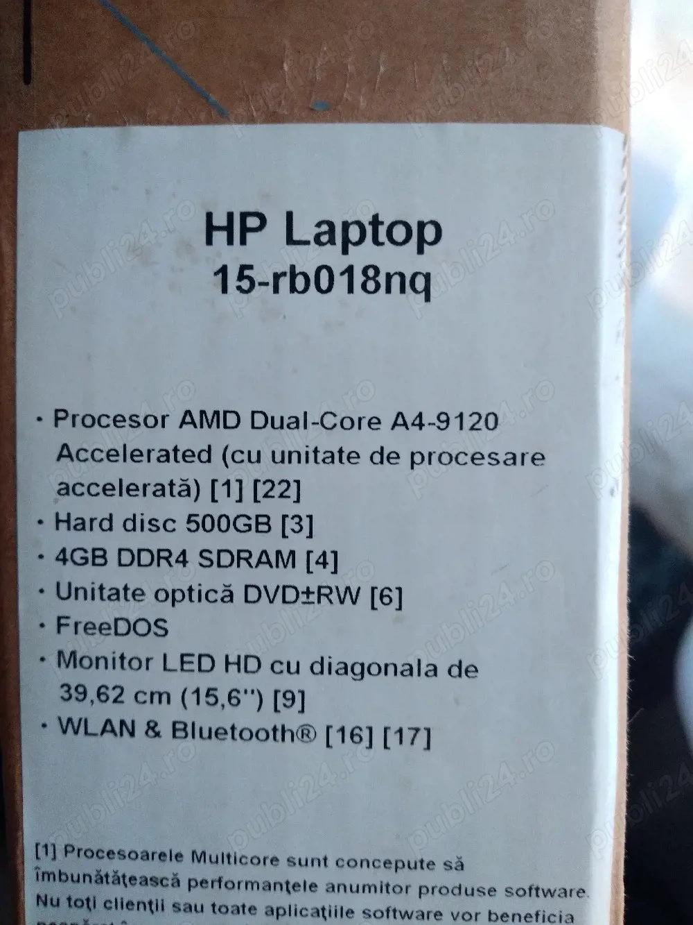 vand Laptop HP 