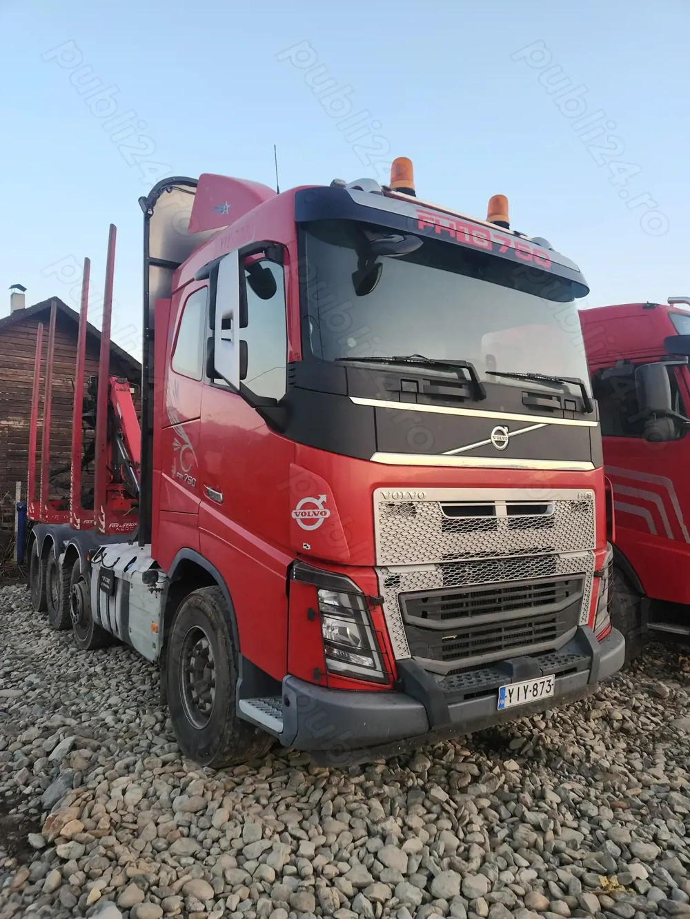 Volvo FH16, 750 transport lemn, Epsilon M120Z