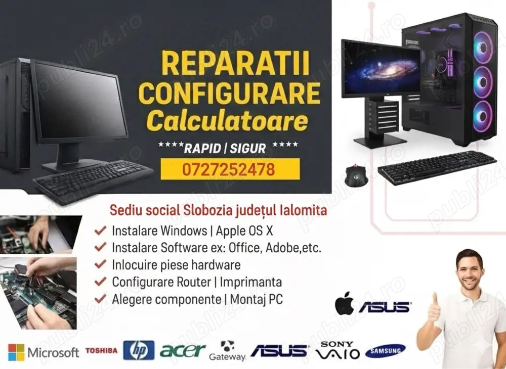 instalare windows si programe