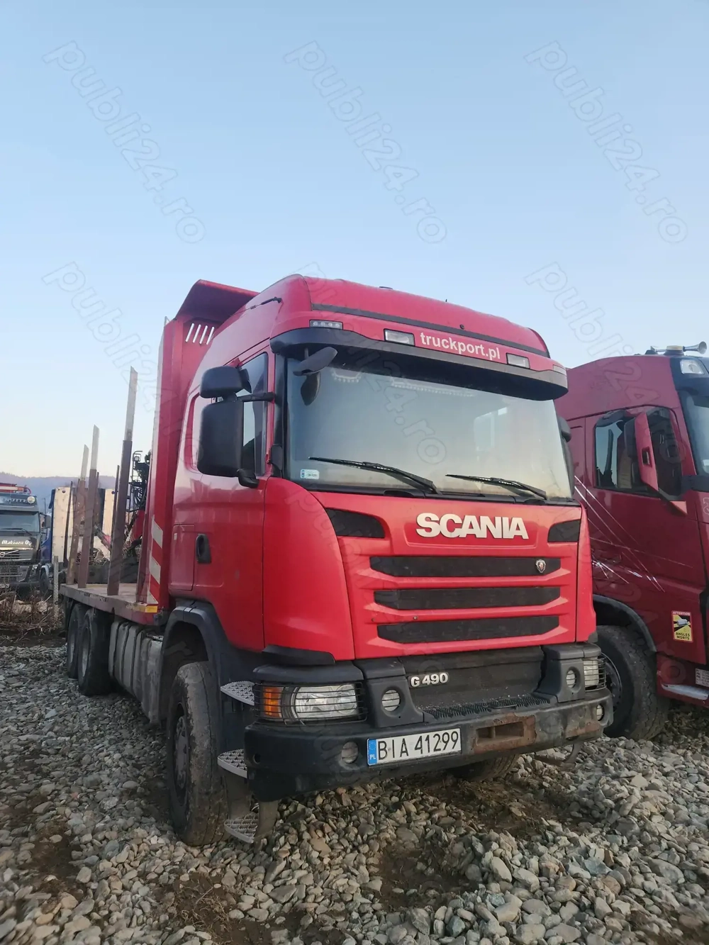 Scania  G490 transport lemn