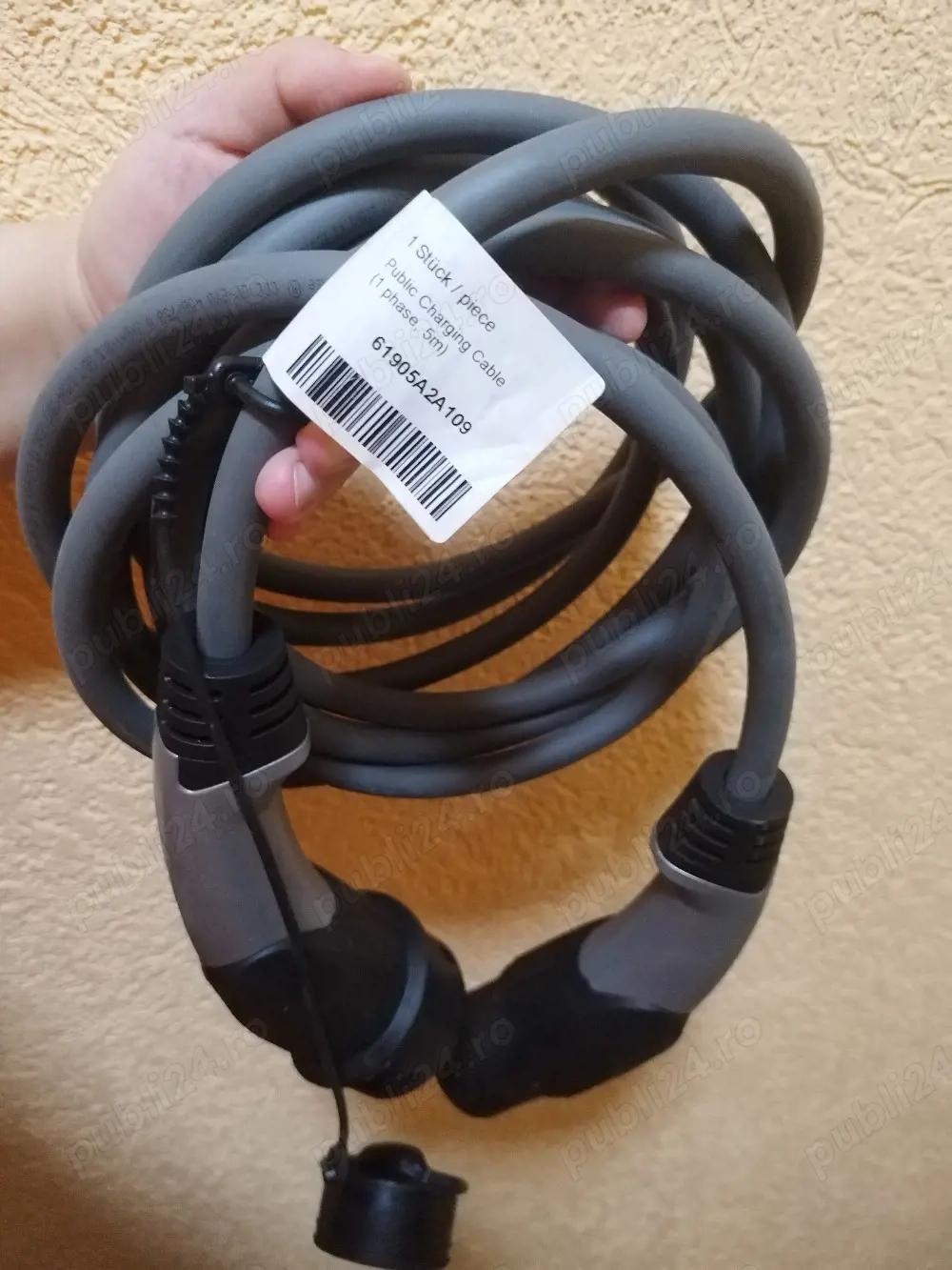 Cablu încărcare mașini electrice EV Type 2 - Type 2, Harting 32A, 5m