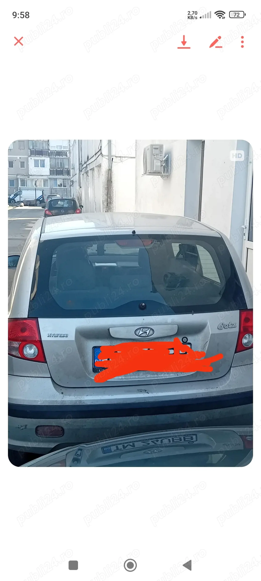 Vând Huday motor de 1 benzină la 350 € și care perfectă funcționează catalizatorul este pe ea