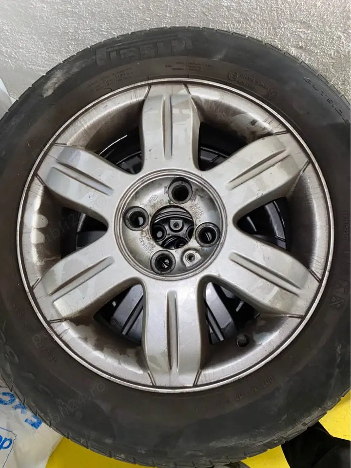 Jenti dacia logan din aliaj pe 15 + cauciucuri