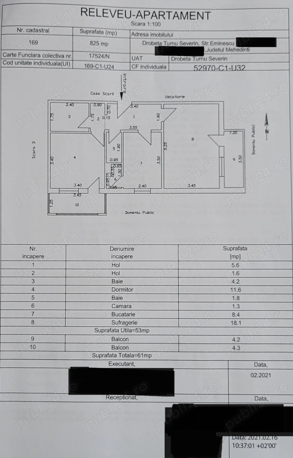 Apartament 2 camere decomandat 
