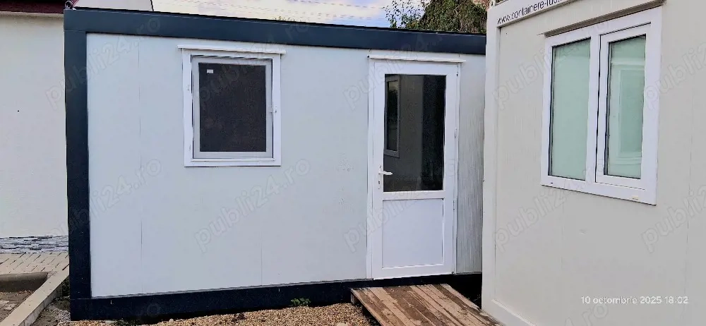 vând containere modulare din panou sanwhici pe structura metalica 