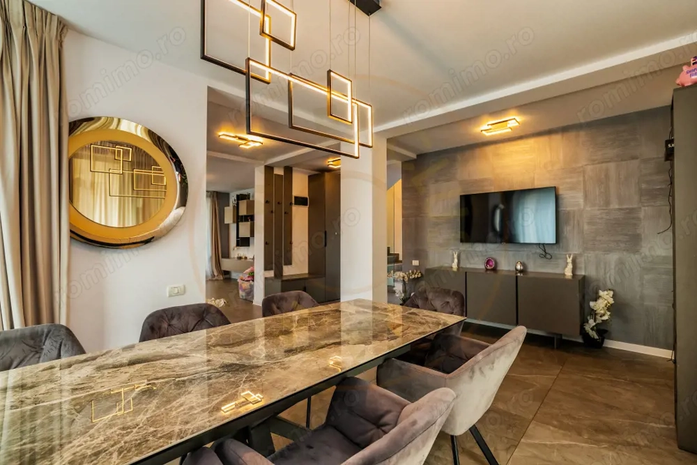 Vila moderna Mioveni | teren 1231 mp | terase, foisor si garaj