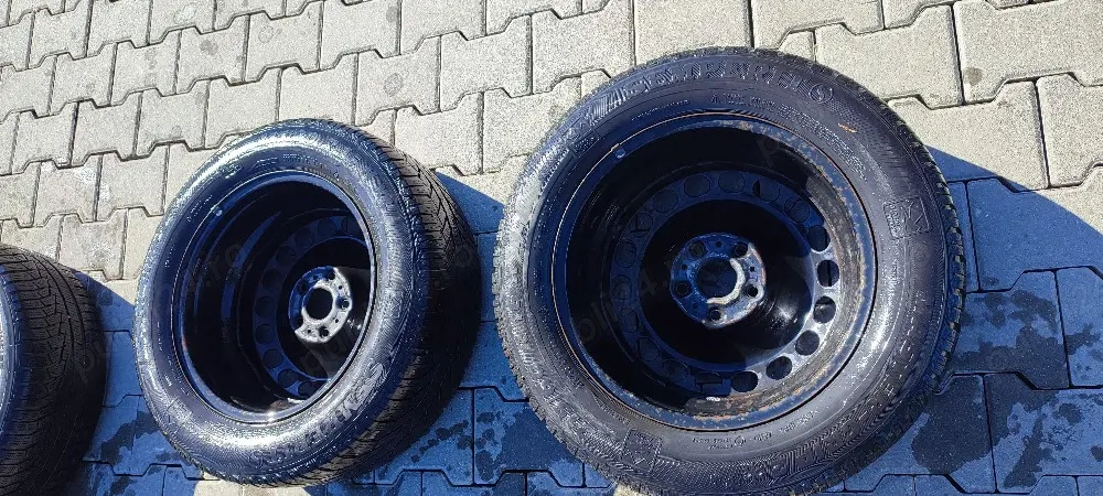 Vând 4 jante tabla 5x112 vw