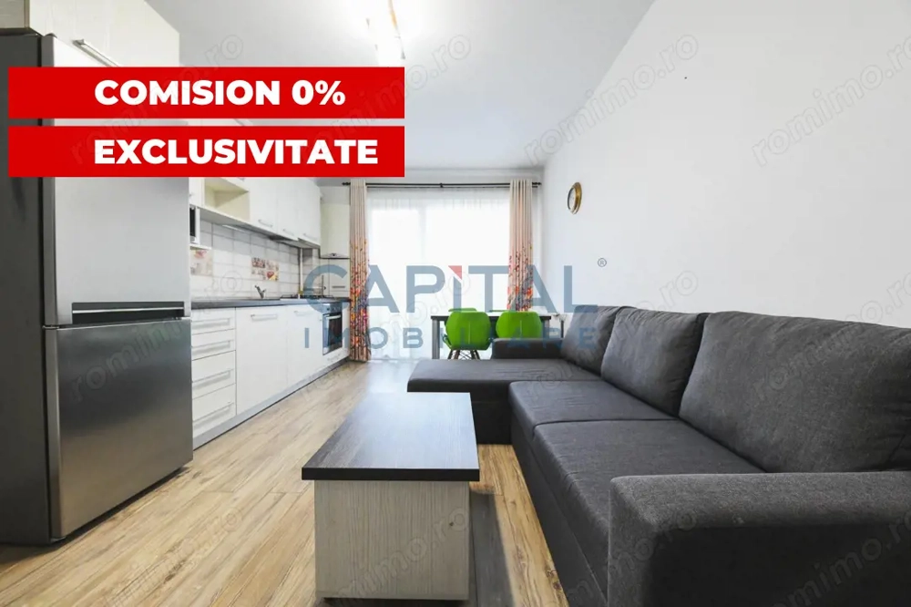 EXCLUSIVITATE! 2 camere, etajul 1/6, parcare exterioara, imobil 2017