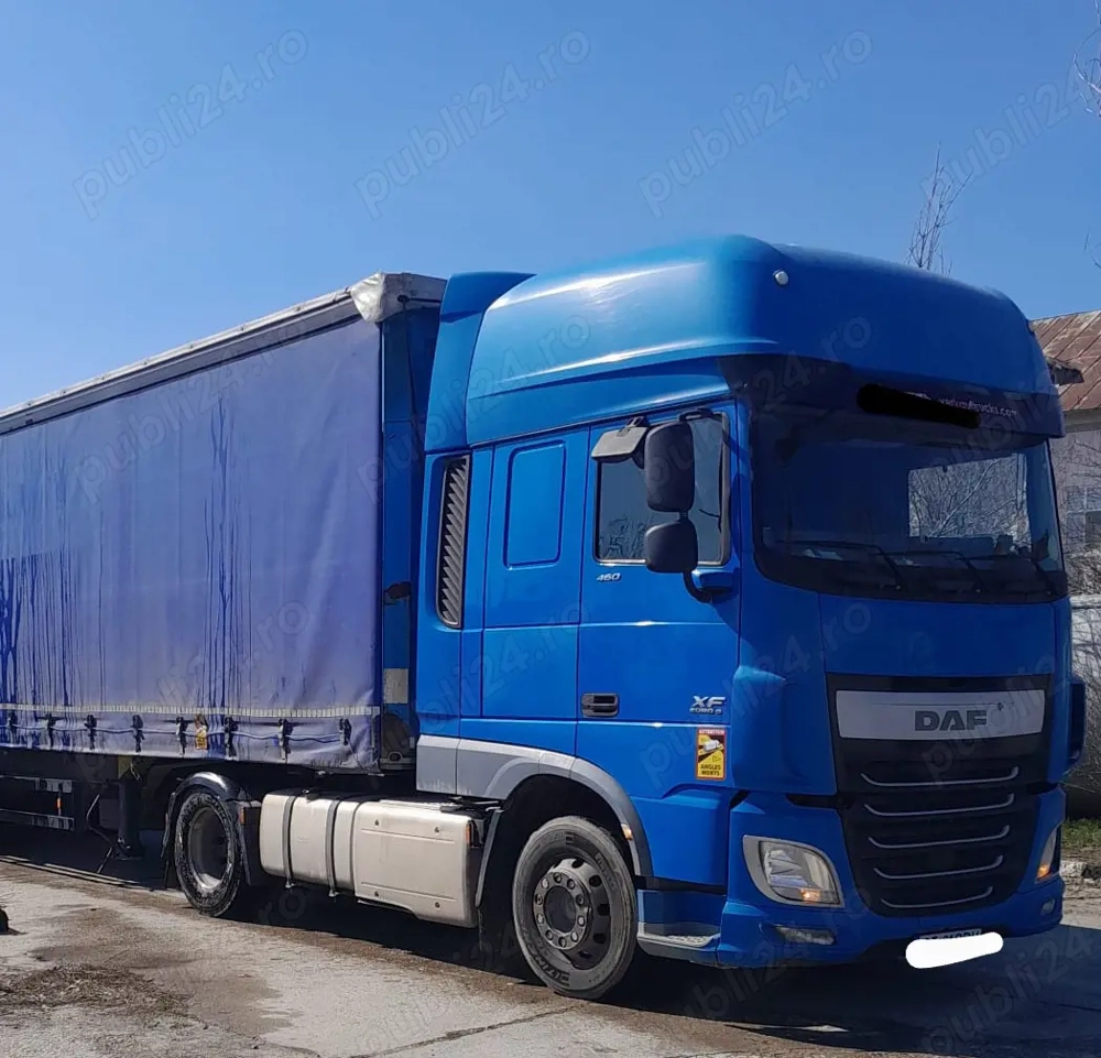 DAF XF 460 EURO 6 + Schmitz 2014   impecabil, gata de lucru 21000 plus tva
