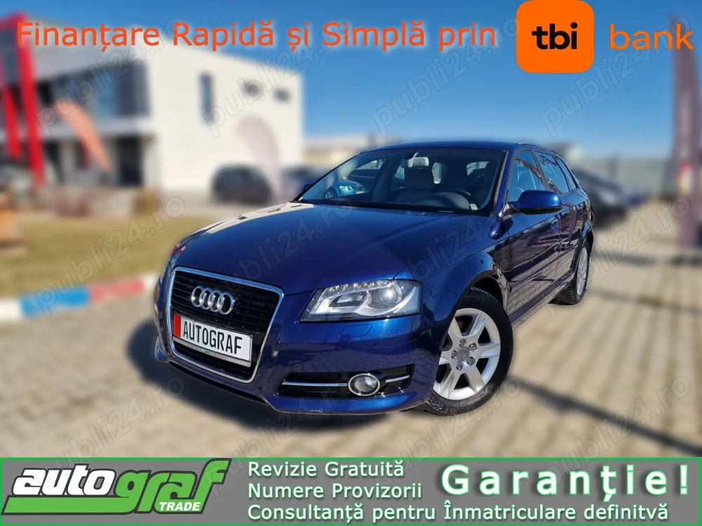 Audi A3 1.4 TSi 125CP -2012- Acum si in Rate- Xenon- Navigatie- Senzori- Garantie!