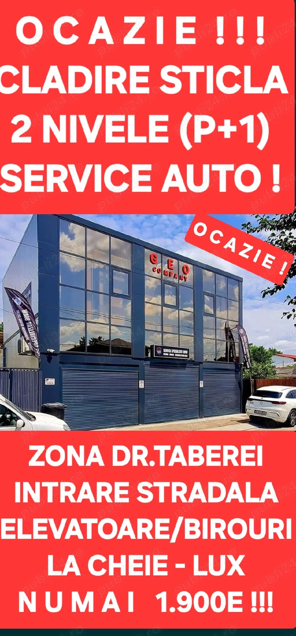 SERVICE AUTO/P+1/SUPERB/Afacere la cheie/Intrare Stradală/Sector 5/Super Pozitie