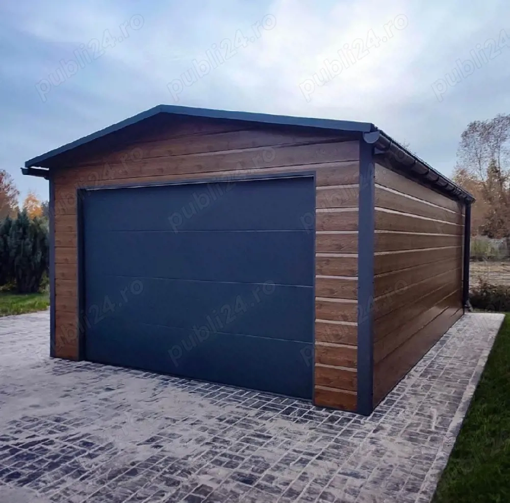 executam garaje auto din panou sandwhici pe structura metalica 