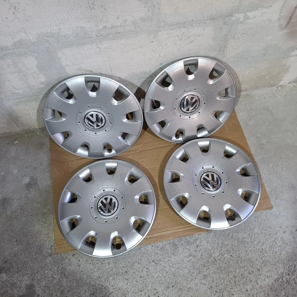 Capace VW R15 15" Originale.Set Complet 4buc Golf Passat Polo Touran etc
