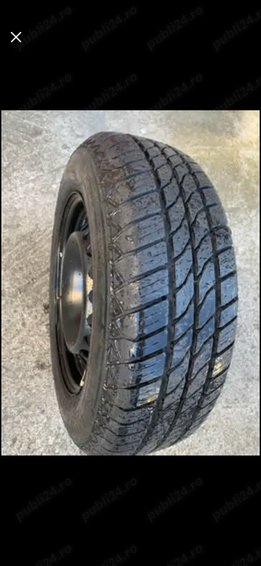 Vând roata de rezerva Mercedes , janta din tabla , anvelopa noua Continental 195/65R15 , 250 lei